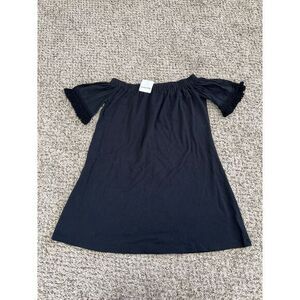 NWT Brooke Mille‎ Women's Black off the shoulder top size small